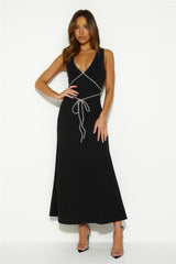 Romance For You Maxi Dress Black