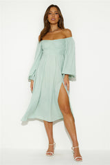 Want To Dance Midi Dress Sage