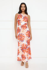Peach Fever Maxi Dress Orange