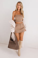Luxe Teddy Coat Beige
