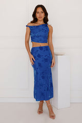 Neon Night Crop Top Blue