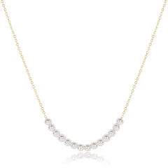 16" Necklace Gold - Beaded Bliss Pearl