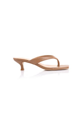 Martha Kitten Heel Camel