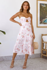 Dedicated To The Sun Midi Dress White
