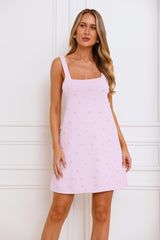 Dainty Daisy Mini Dress Pink