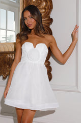 Cupid's Arrow Mini Dress White