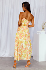 Effloresce Midi Dress Yellow