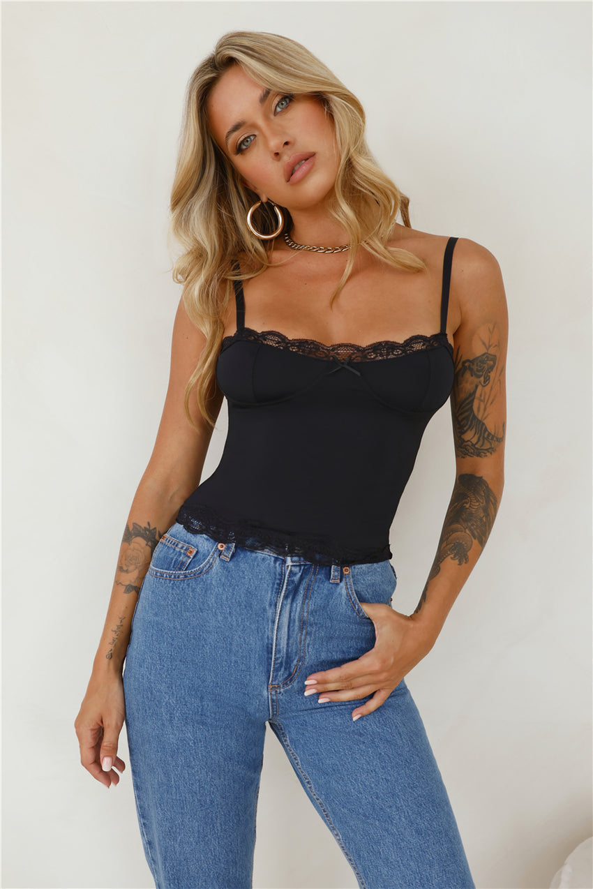 LIONESS Top Model Cami Onyx
